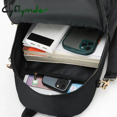 Cyflymder Fashion Solid Color School Bags For College Students Large Capacity Backpacks Women