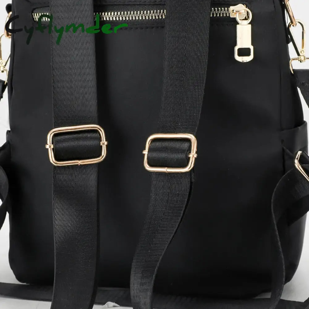 Cyflymder Fashion Solid Color School Bags For College Students Large Capacity Backpacks Women