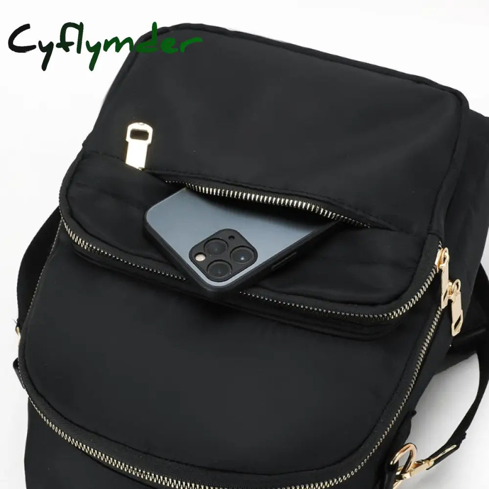 Cyflymder Fashion Solid Color School Bags For College Students Large Capacity Backpacks Women