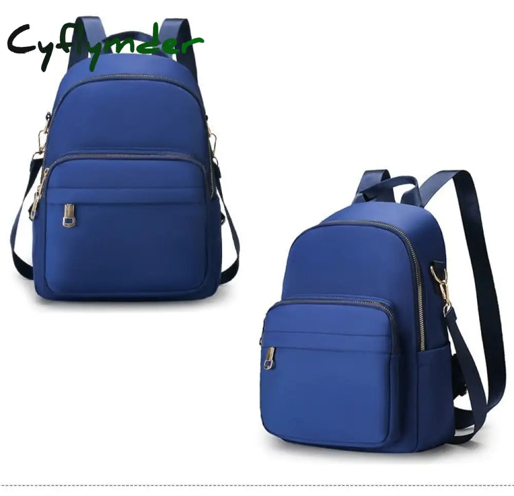 Cyflymder Fashion Solid Color School Bags For College Students Large Capacity Backpacks Women