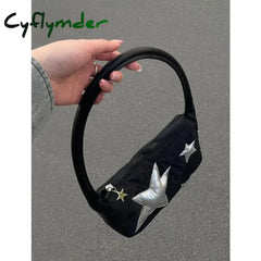 Cyflymder Fashion Stars Handbags For Women Y2K Cool Girls Underarm Bag Casual Female Small Shoulder