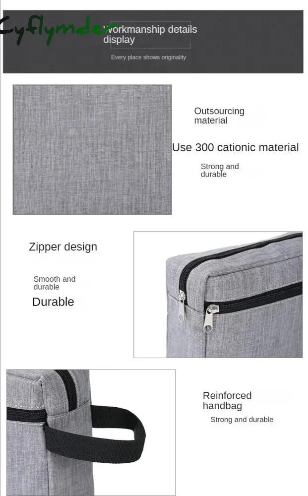 Cyflymder Fashion Storage Cosmetic Bags Travel Bag Waterproof Toiletry Wash Kit Hand Pouch For