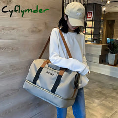 Cyflymder Fashion Travel Bags For Women Large Capacity Men’s Sports Bag Waterproof Weekend Sac