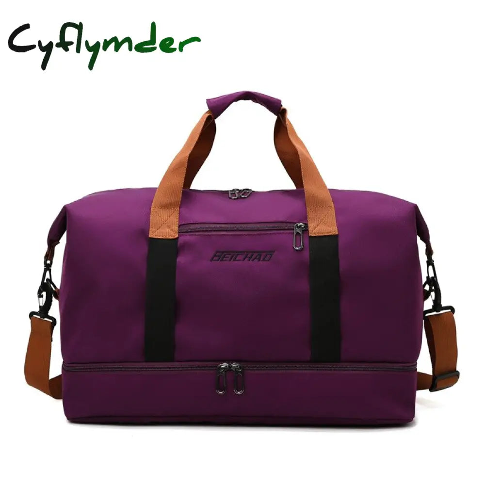 Cyflymder Fashion Travel Bags For Women Large Capacity Men’s Sports Bag Waterproof Weekend Sac