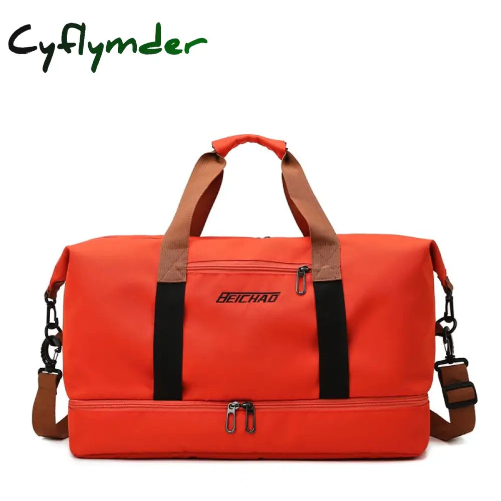 Cyflymder Fashion Travel Bags For Women Large Capacity Men’s Sports Bag Waterproof Weekend Sac