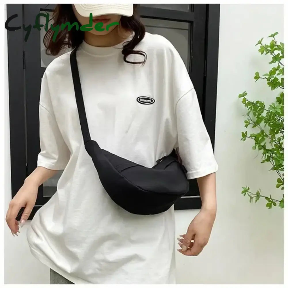 Cyflymder Fashion Trend Waist Bag Street Hip-Hop Women Shoulder Chest Pack Outdoor Sport Canvas