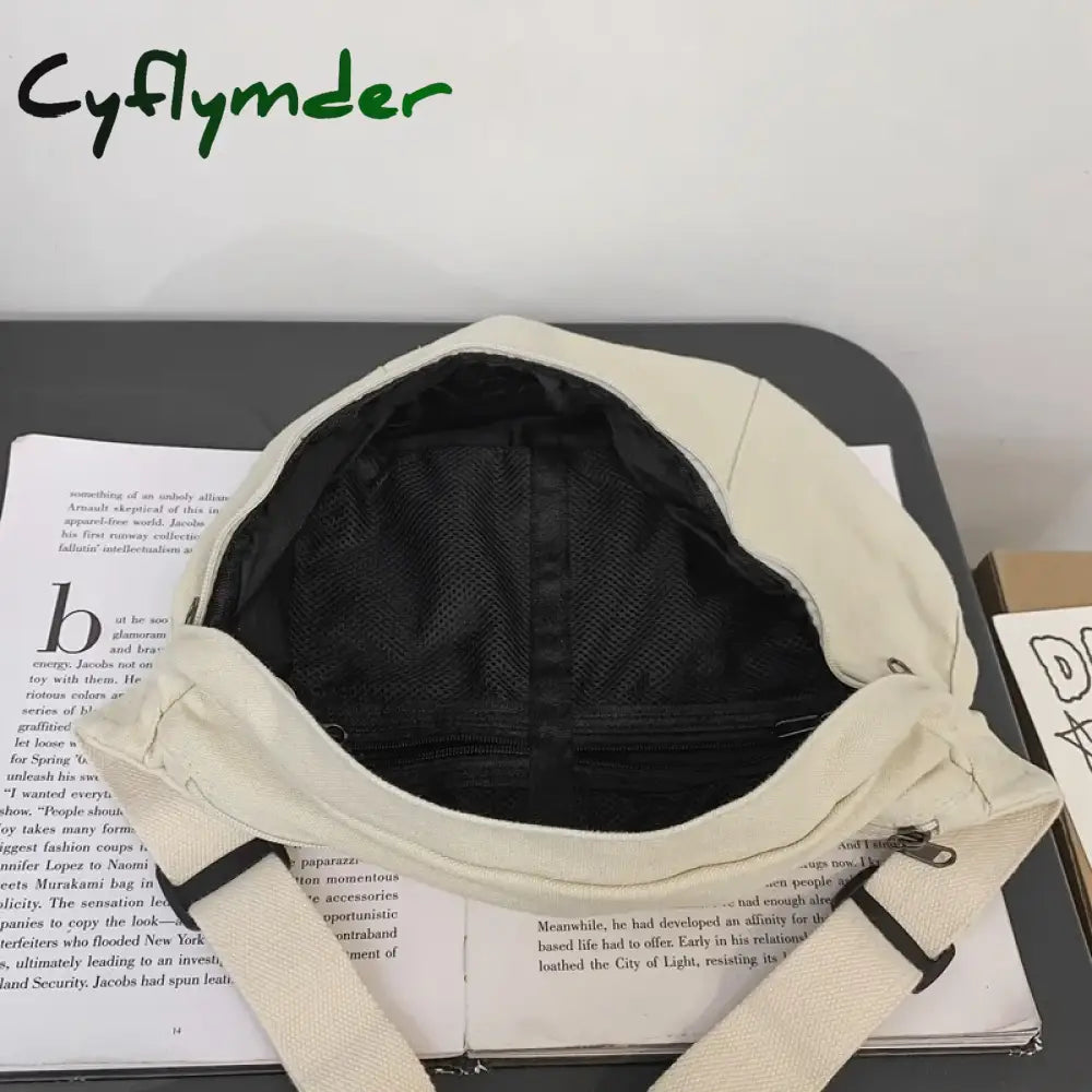 Cyflymder Fashion Trend Waist Bags Ladies Canvas Packs Phone Pack Street Hip Hop Belt Large