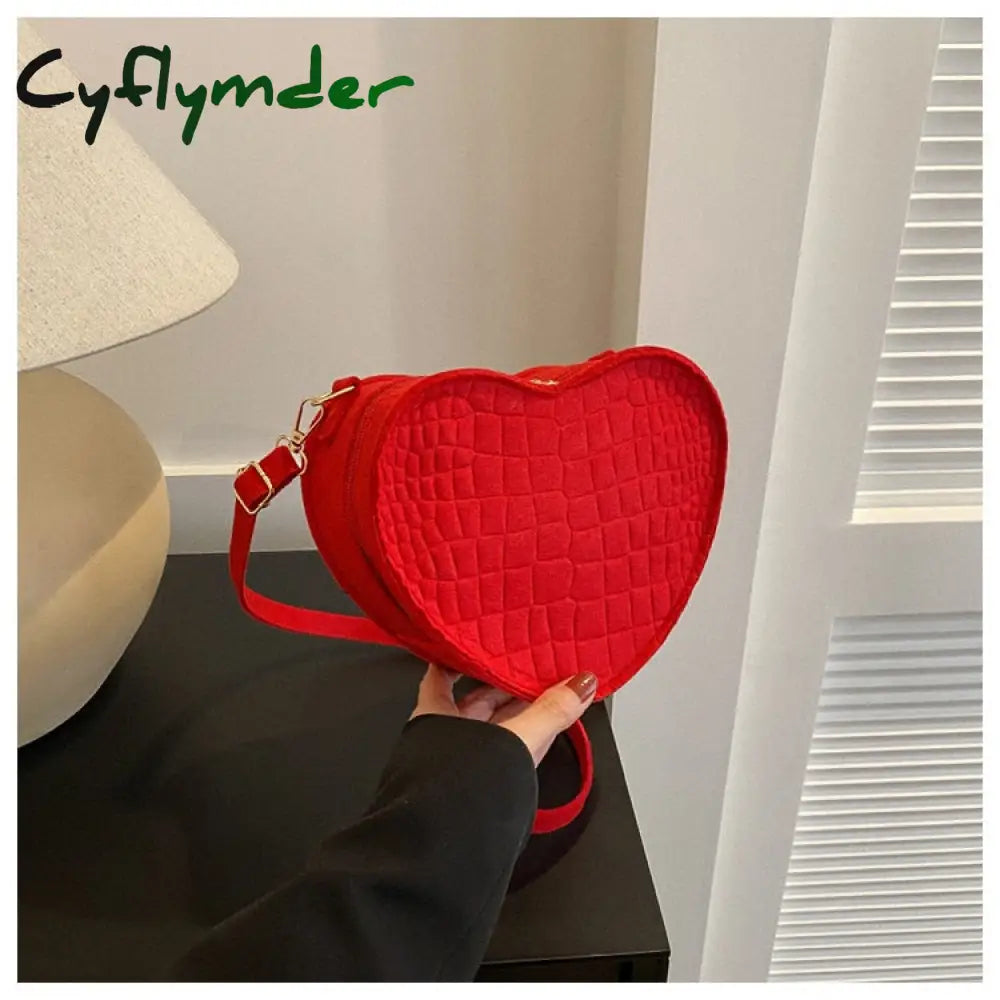 Cyflymder Fashion Vintage Heart Women Handbags Luxury Designer Handbag Bags For Women’s Shoulder