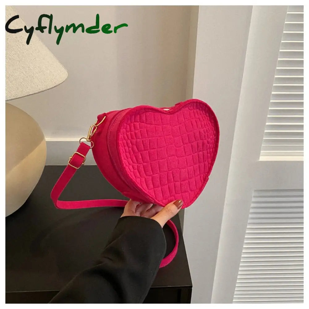 Cyflymder Fashion Vintage Heart Women Handbags Luxury Designer Handbag Bags For Women’s Shoulder