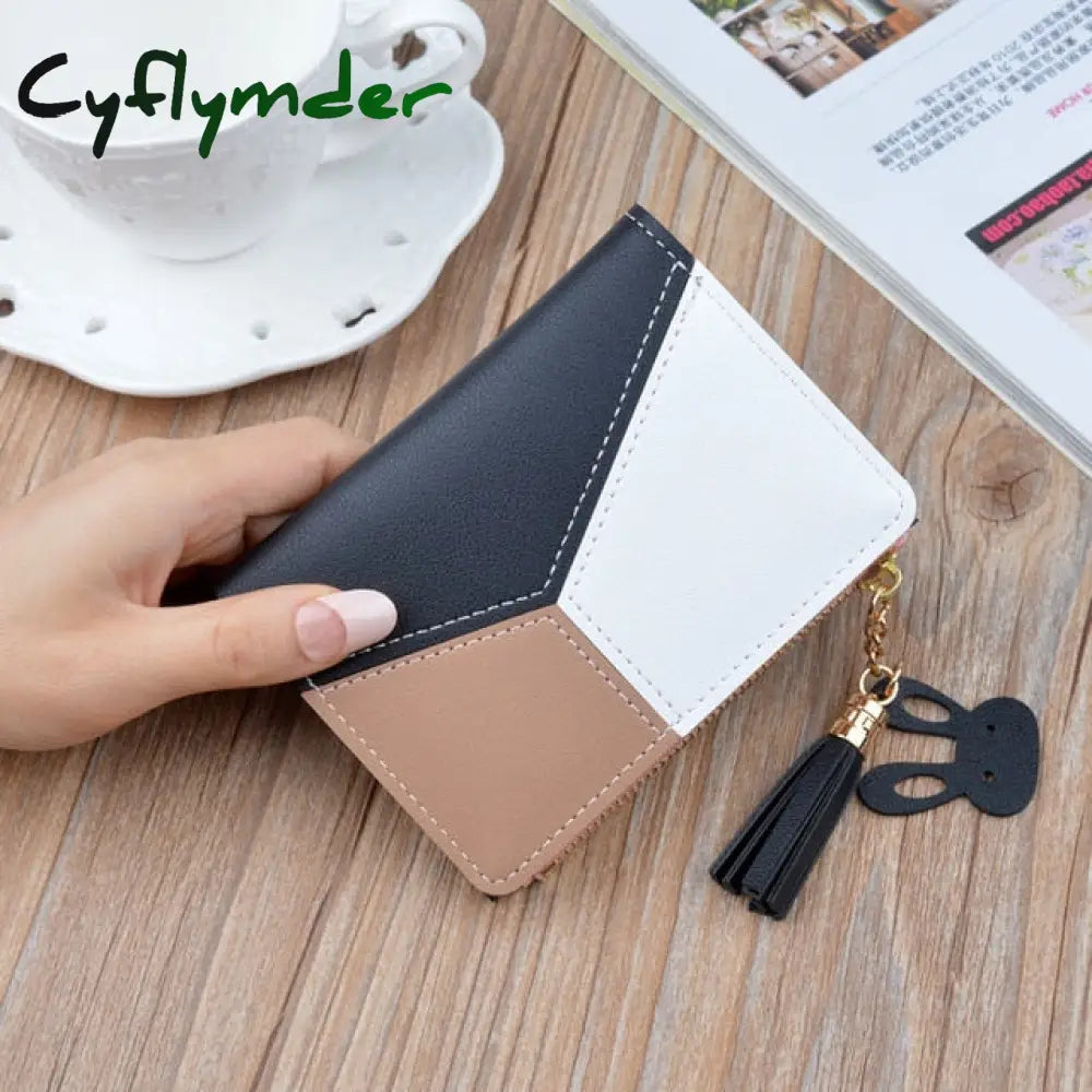 Cyflymder Fashion Wallets Zipper Coin Purse Lady Long Short Purses Handbags Women Clutch Cards