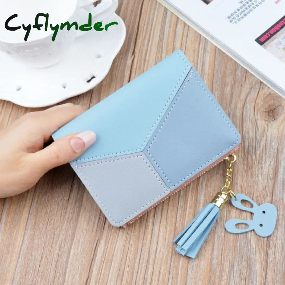 Cyflymder Fashion Wallets Zipper Coin Purse Lady Long Short Purses Handbags Women Clutch Cards