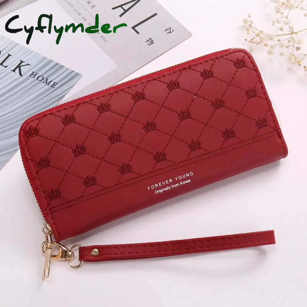 Cyflymder Fashion Wallets Zipper Coin Purse Lady Long Short Purses Handbags Women Clutch Cards