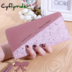 Cyflymder Fashion Wallets Zipper Coin Purse Lady Long Short Purses Handbags Women Clutch Cards