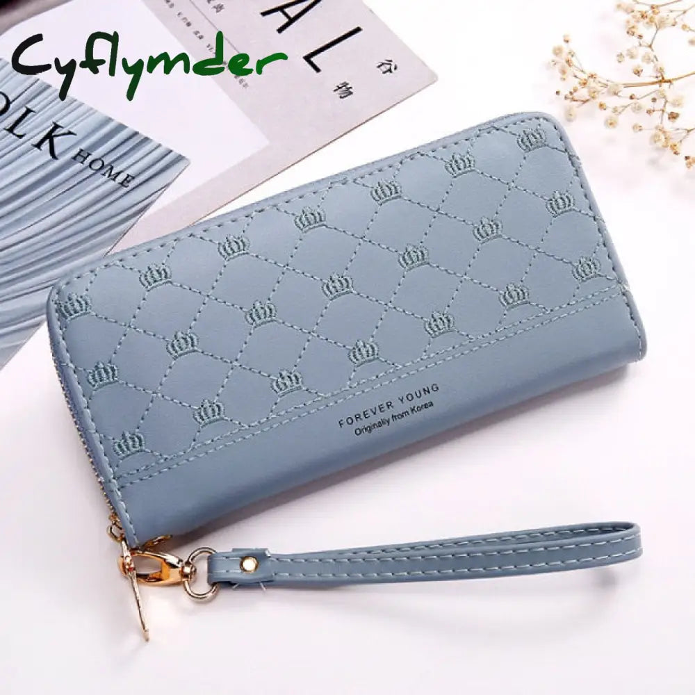 Cyflymder Fashion Wallets Zipper Coin Purse Lady Long Short Purses Handbags Women Clutch Cards