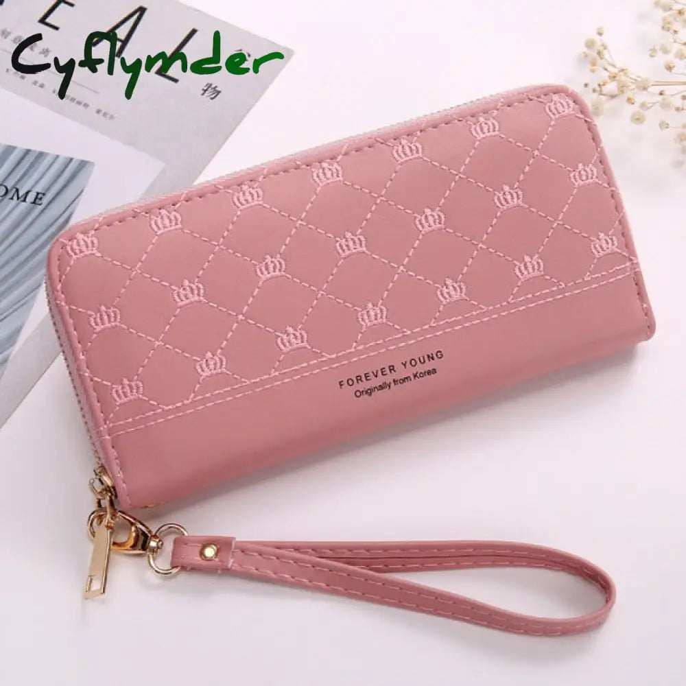 Cyflymder Fashion Wallets Zipper Coin Purse Lady Long Short Purses Handbags Women Clutch Cards