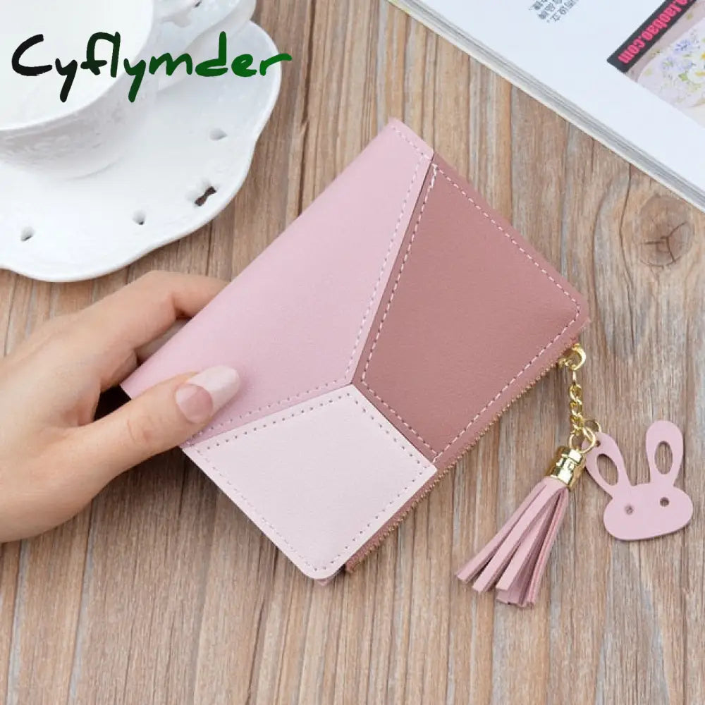 Cyflymder Fashion Wallets Zipper Coin Purse Lady Long Short Purses Handbags Women Clutch Cards