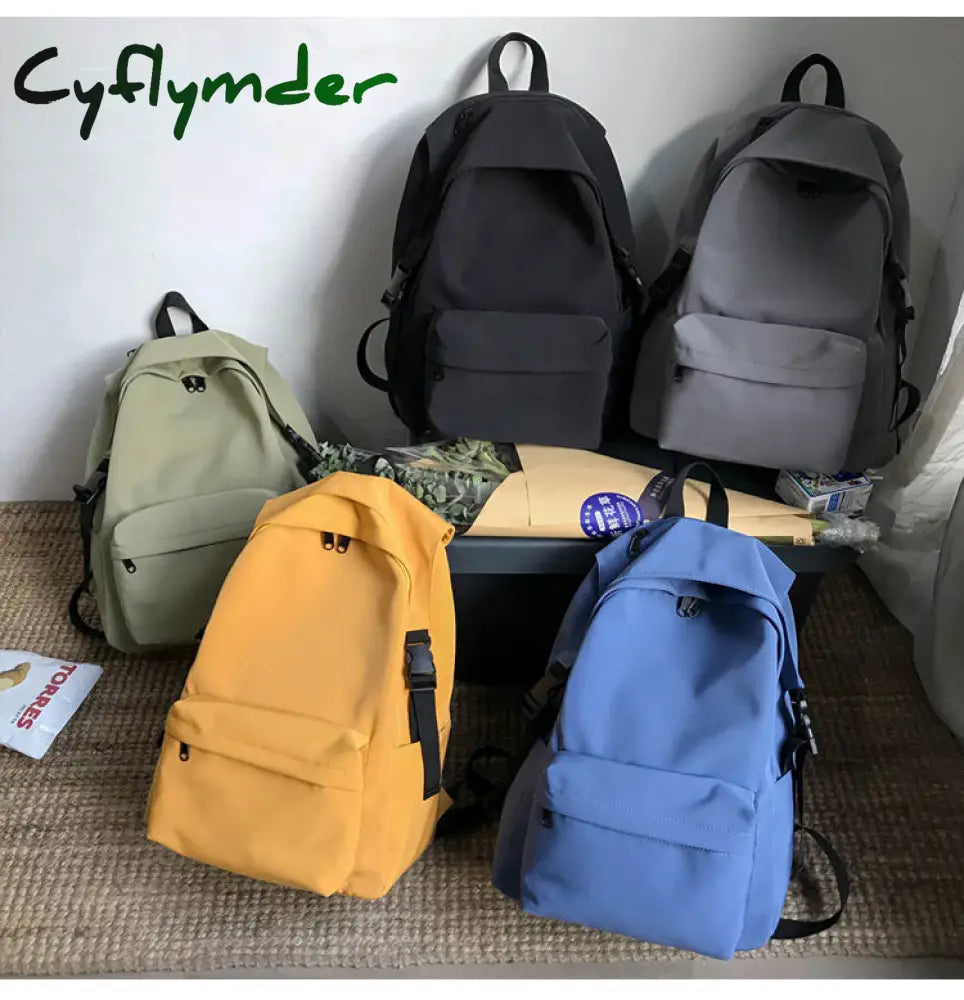 Cyflymder Fashion Waterproof Nylon Backpacks Women Shoulder Bag Female Big Small Travel Backpack