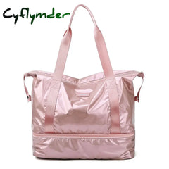 Cyflymder Fashion Waterproof Travel Duffle Bags For Women Large Capacity Lady Luggage Storage Bag