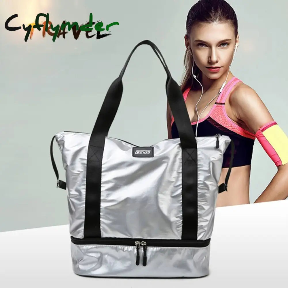 Cyflymder Fashion Waterproof Travel Duffle Bags For Women Large Capacity Lady Luggage Storage Bag