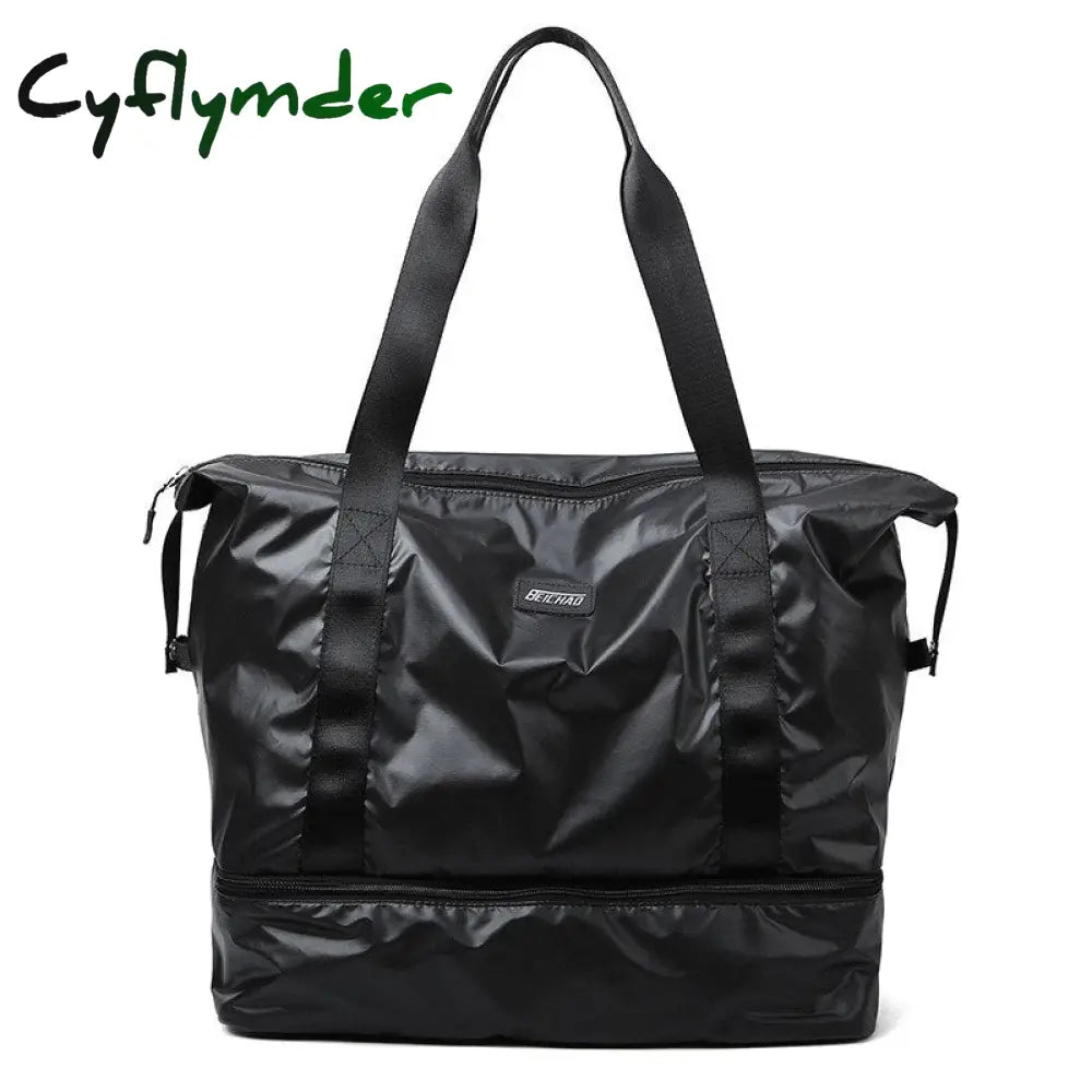 Cyflymder Fashion Waterproof Travel Duffle Bags For Women Large Capacity Lady Luggage Storage Bag