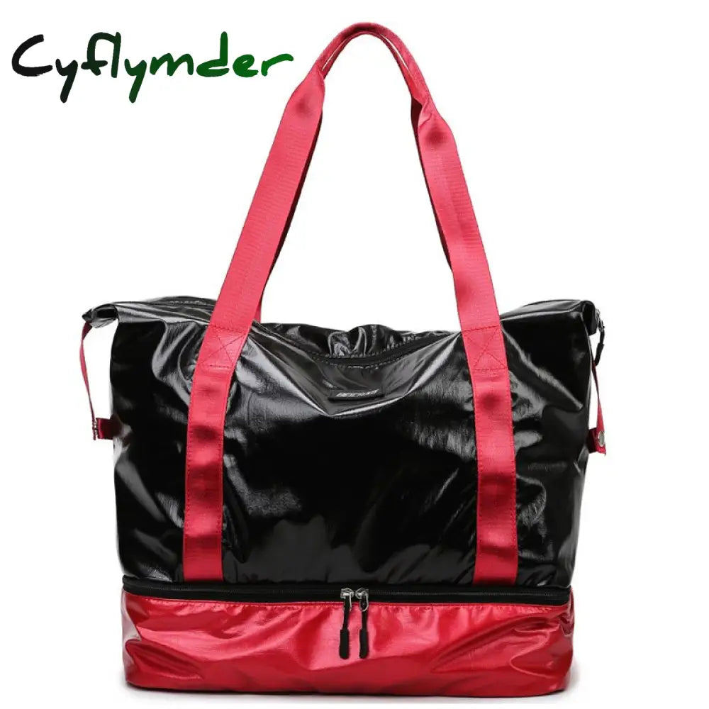 Cyflymder Fashion Waterproof Travel Duffle Bags For Women Large Capacity Lady Luggage Storage Bag