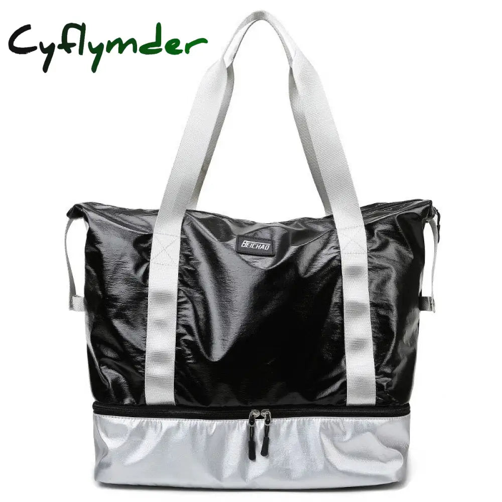 Cyflymder Fashion Waterproof Travel Duffle Bags For Women Large Capacity Lady Luggage Storage Bag