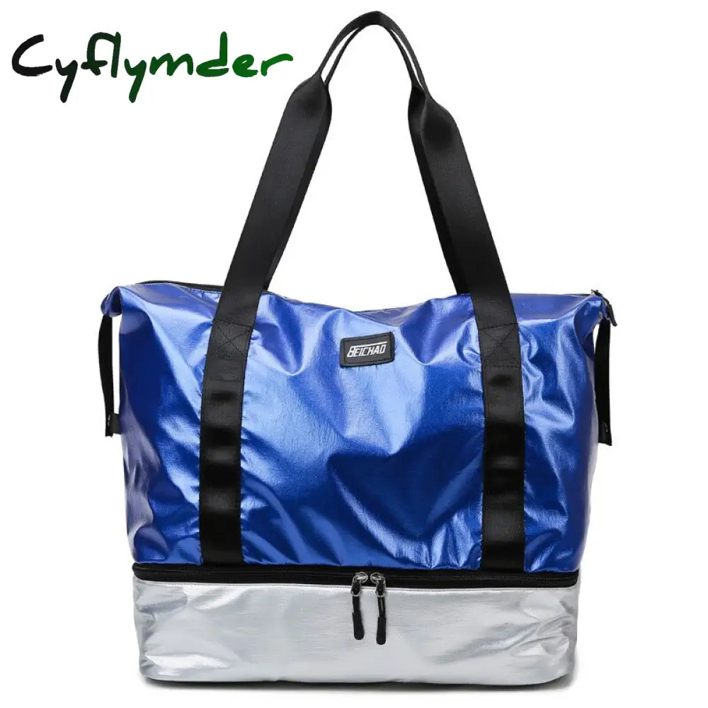 Cyflymder Fashion Waterproof Travel Duffle Bags For Women Large Capacity Lady Luggage Storage Bag