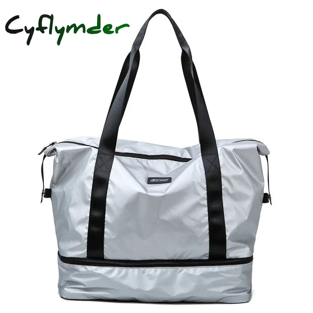 Cyflymder Fashion Waterproof Travel Duffle Bags For Women Large Capacity Lady Luggage Storage Bag