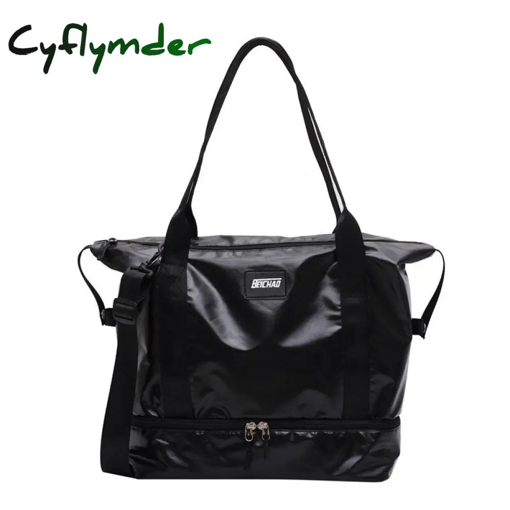 Cyflymder Fashion Waterproof Travel Duffle Bags For Women Large Capacity Lady Luggage Storage Bag