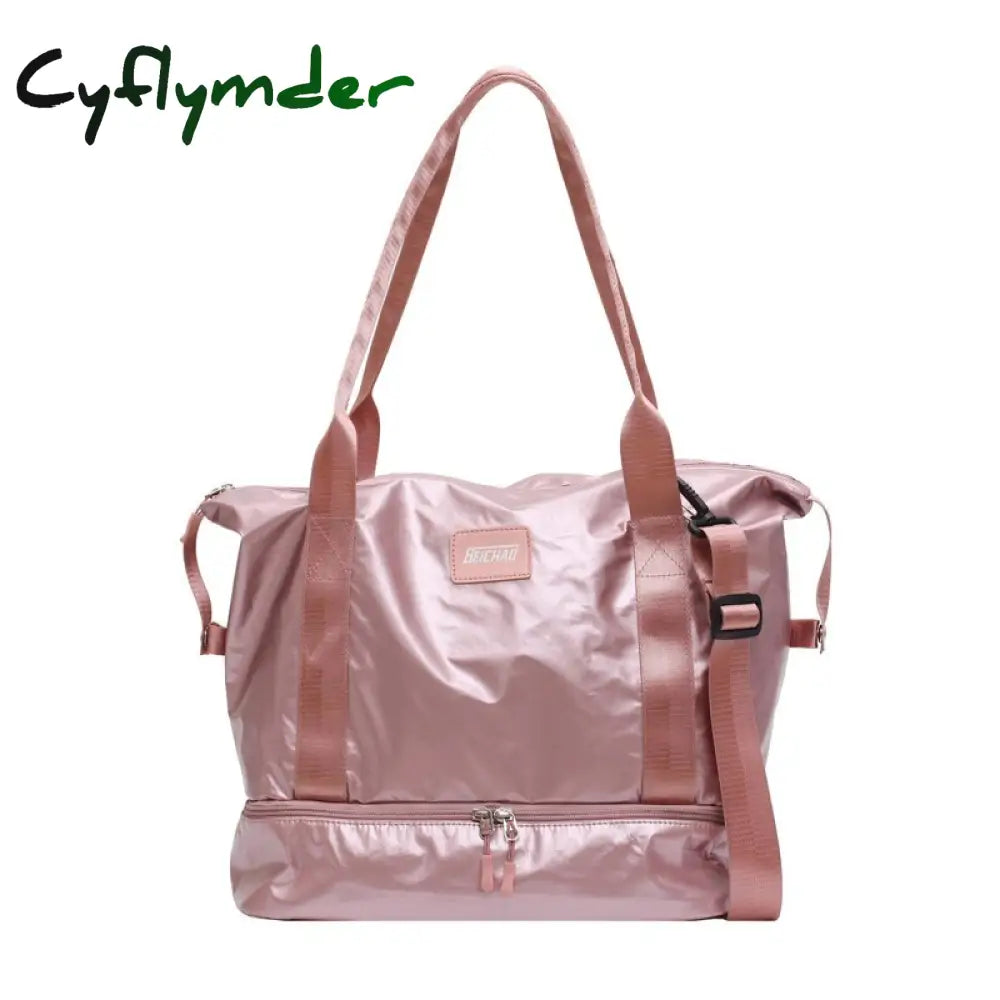 Cyflymder Fashion Waterproof Travel Duffle Bags For Women Large Capacity Lady Luggage Storage Bag