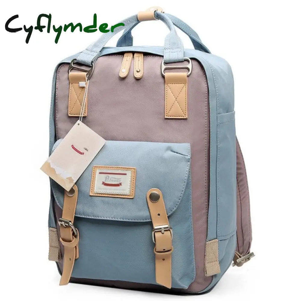 Cyflymder Fashion Women Backpack 14 Inch Laptop Waterproof Rucksack High Quality School Bags For