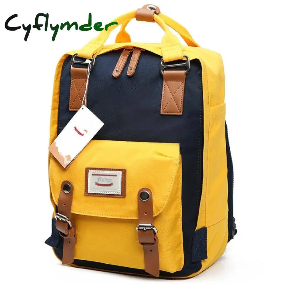 Cyflymder Fashion Women Backpack 14 Inch Laptop Waterproof Rucksack High Quality School Bags For