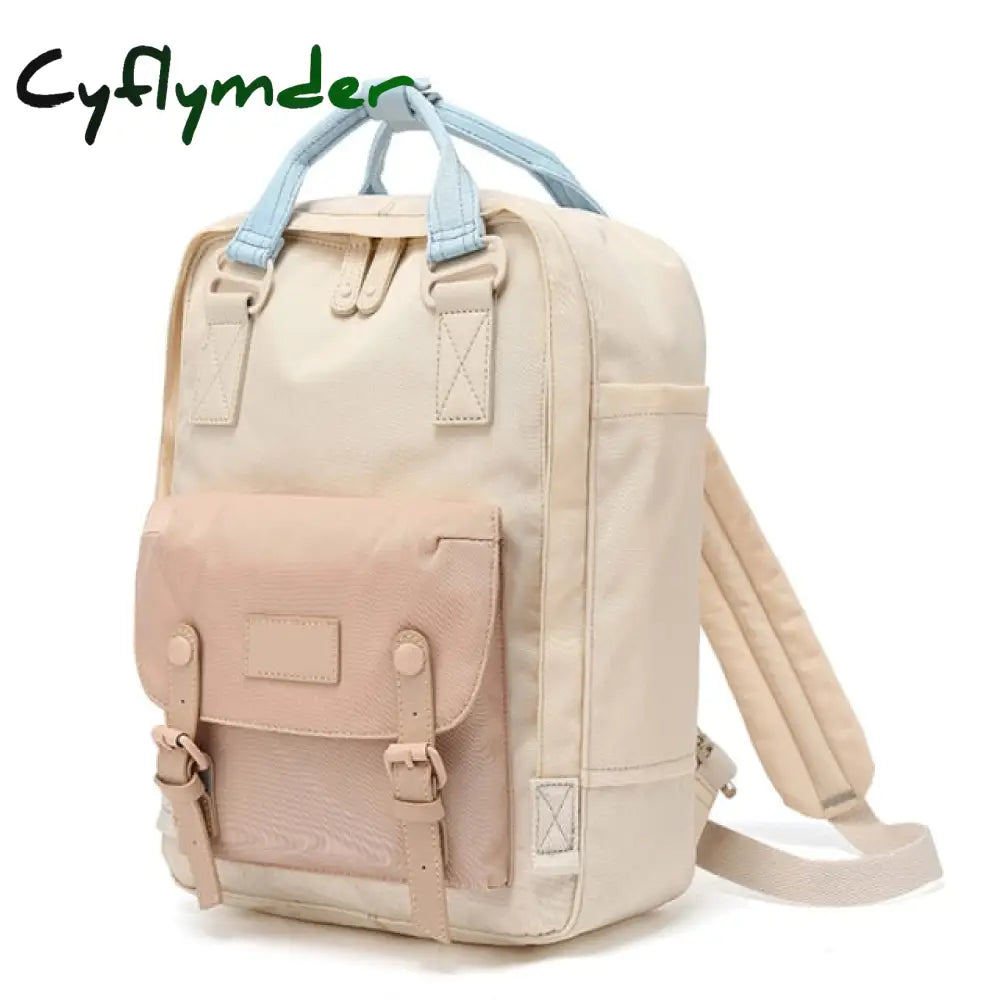 Cyflymder Fashion Women Backpack 14 Inch Laptop Waterproof Rucksack High Quality School Bags For