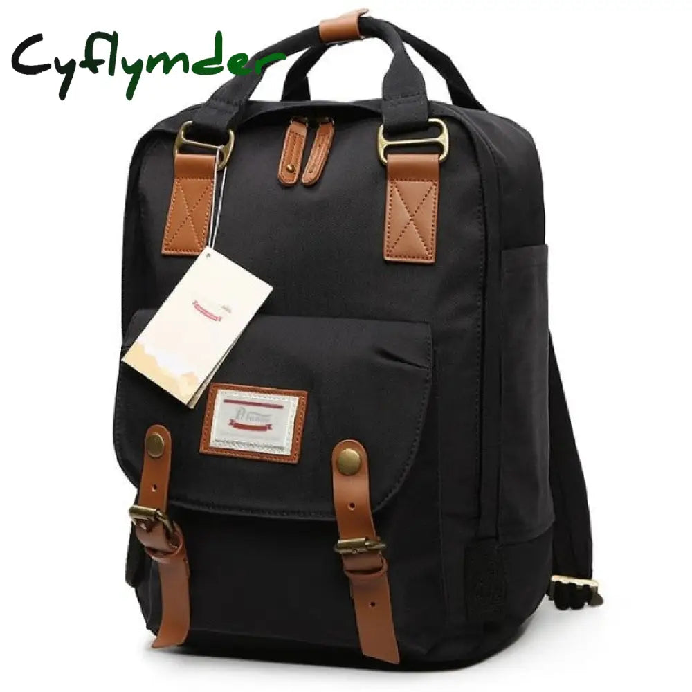 Cyflymder Fashion Women Backpack 14 Inch Laptop Waterproof Rucksack High Quality School Bags For