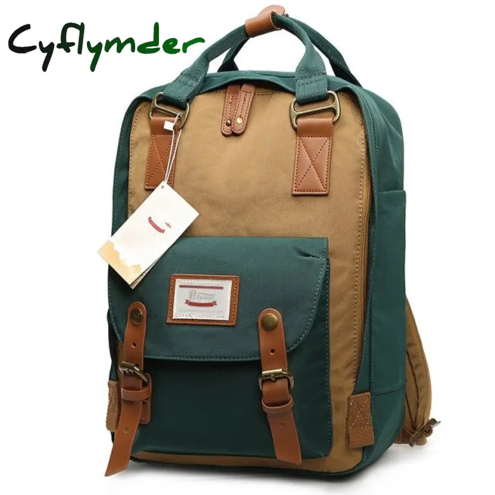 Cyflymder Fashion Women Backpack 14 Inch Laptop Waterproof Rucksack High Quality School Bags For