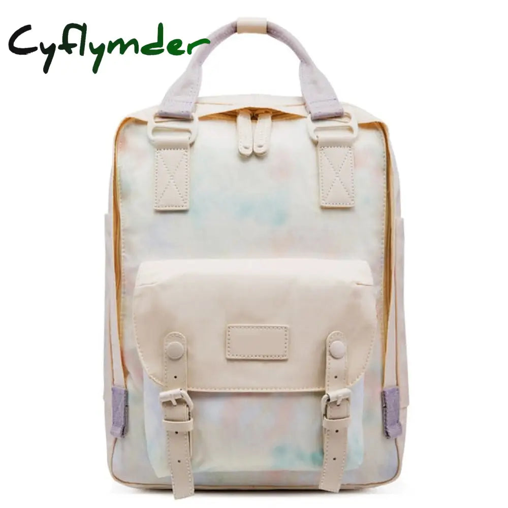 Cyflymder Fashion Women Backpack 14 Inch Laptop Waterproof Rucksack High Quality School Bags For