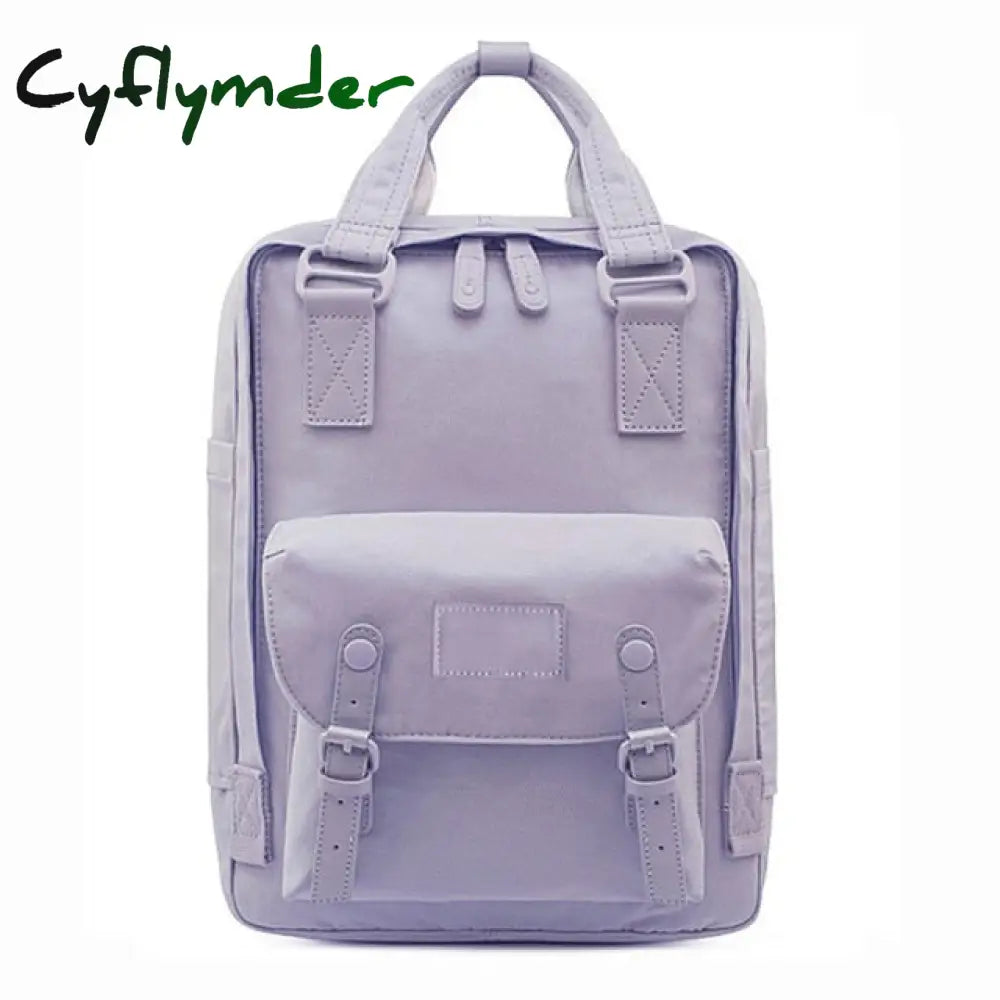 Cyflymder Fashion Women Backpack 14 Inch Laptop Waterproof Rucksack High Quality School Bags For