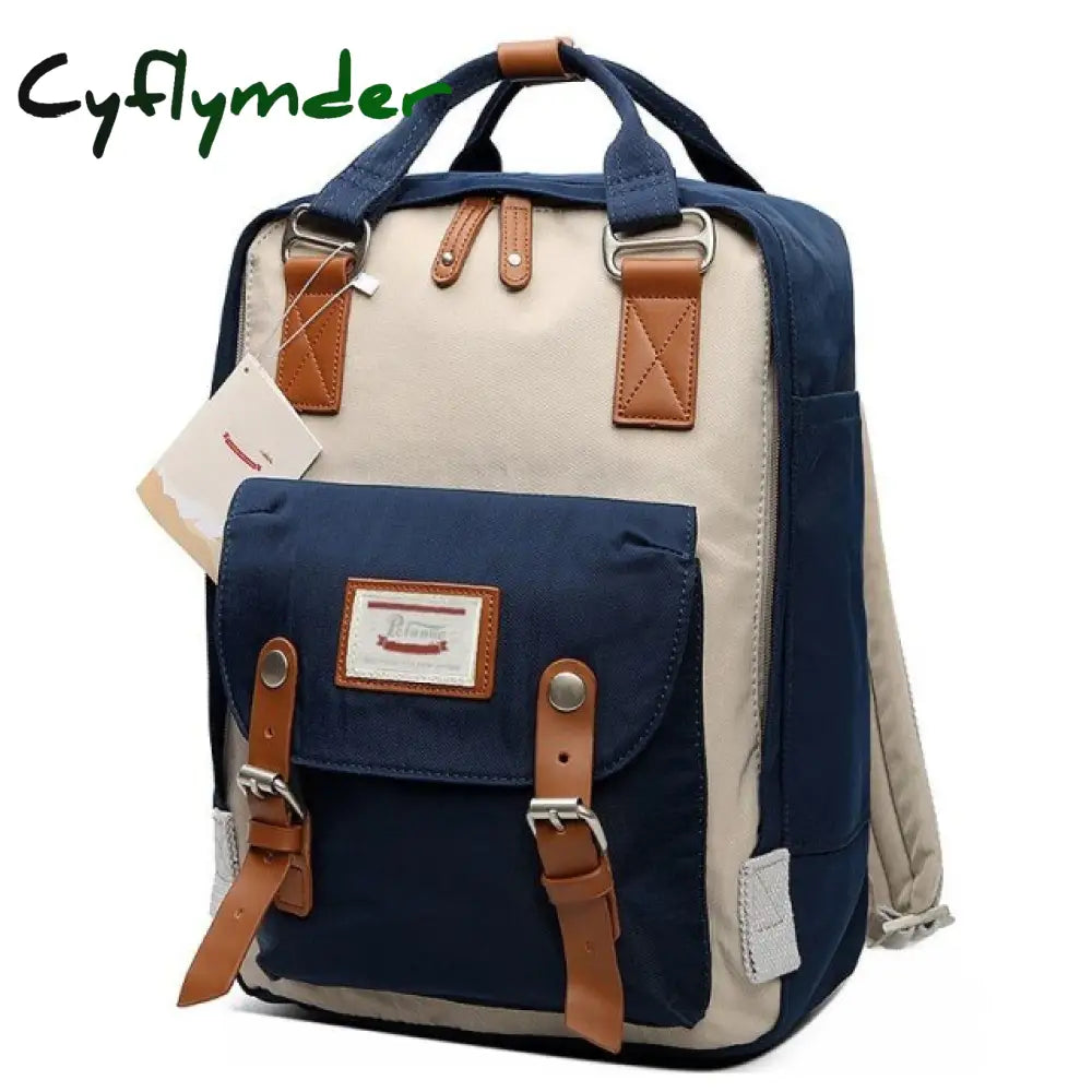 Cyflymder Fashion Women Backpack 14 Inch Laptop Waterproof Rucksack High Quality School Bags For