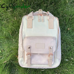 Cyflymder Fashion Women Backpack 14 Inch Laptop Waterproof Rucksack High Quality School Bags For