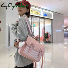 Cyflymder Fashion Women Backpack Female Student Nylon School Bag Large Capacity Travel Rucksack