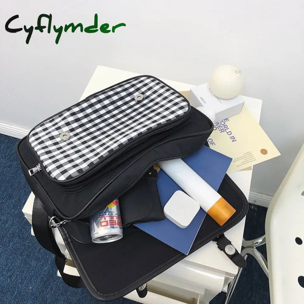 Cyflymder Fashion Women Backpack Female Student Nylon School Bag Large Capacity Travel Rucksack