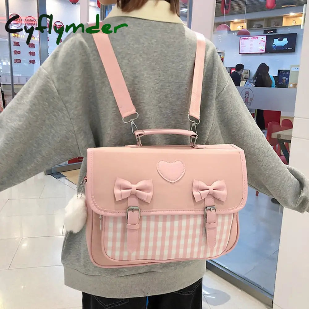 Cyflymder Fashion Women Backpack Female Student Nylon School Bag Large Capacity Travel Rucksack