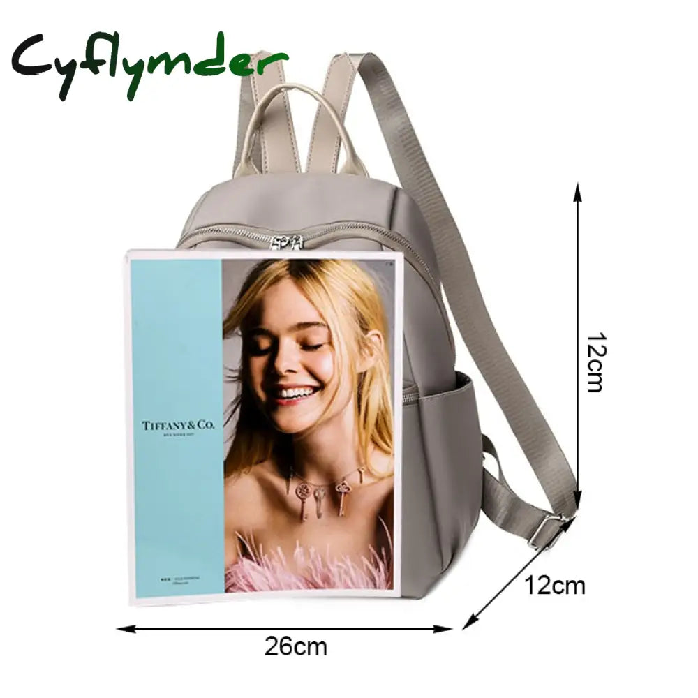 Cyflymder Fashion Women Backpack Oxford Cloth Retro Casual Female Girls School Bag Travel Bagpack