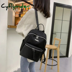 Cyflymder Fashion Women Backpack Oxford Cloth Retro Casual Female Girls School Bag Travel Bagpack