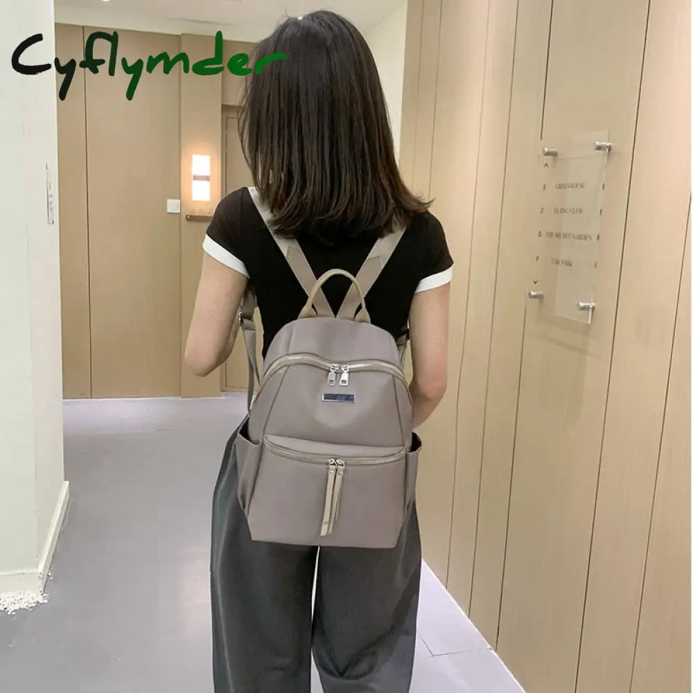 Cyflymder Fashion Women Backpack Oxford Cloth Retro Casual Female Girls School Bag Travel Bagpack