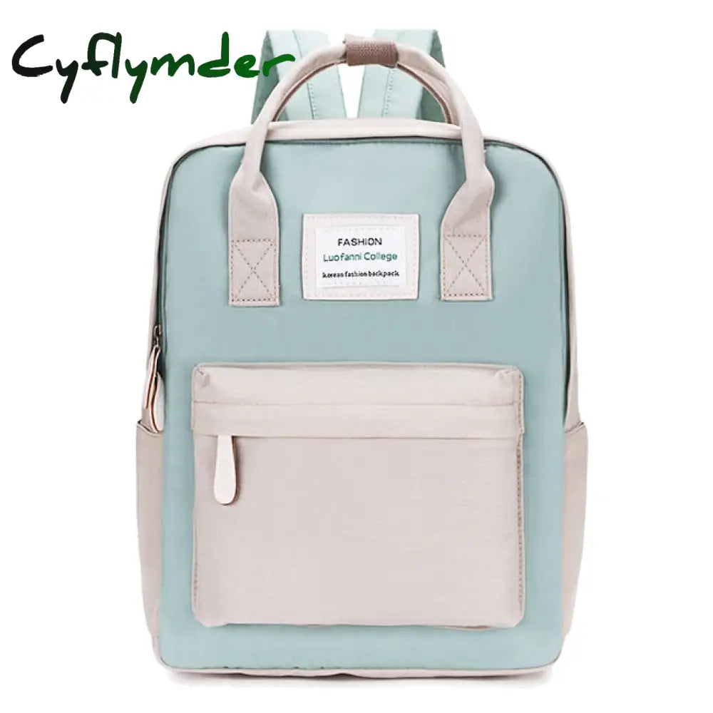 Cyflymder Fashion Women Backpack Waterproof Canvas Travel Female School Bag For Teenagers Girl