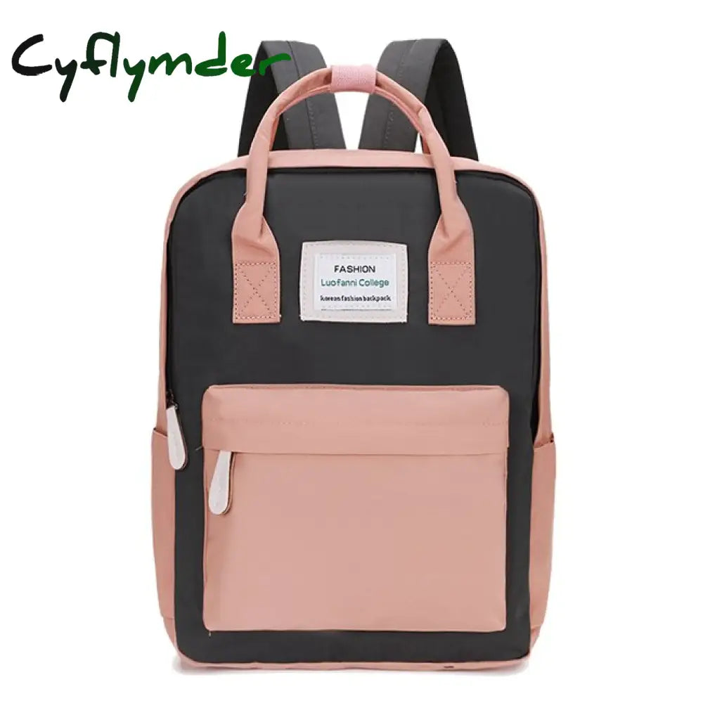 Cyflymder Fashion Women Backpack Waterproof Canvas Travel Female School Bag For Teenagers Girl