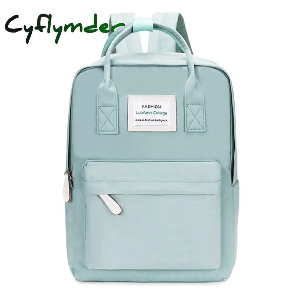 Cyflymder Fashion Women Backpack Waterproof Canvas Travel Female School Bag For Teenagers Girl