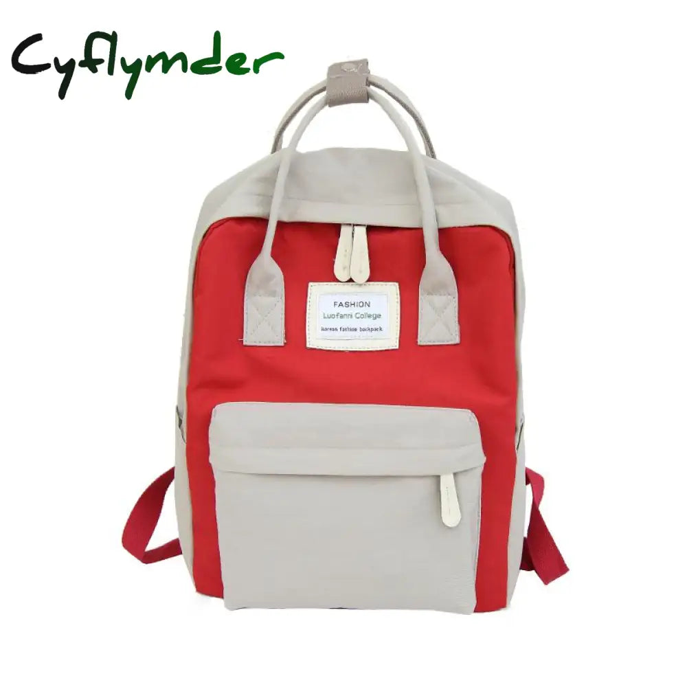 Cyflymder Fashion Women Backpack Waterproof Canvas Travel Female School Bag For Teenagers Girl