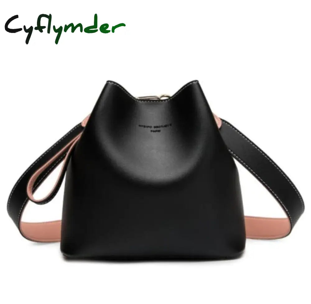 Cyflymder Fashion Women Bag Summer Bucket Pu Leather Shoulder Bags Brand Designer Ladies Crossbody